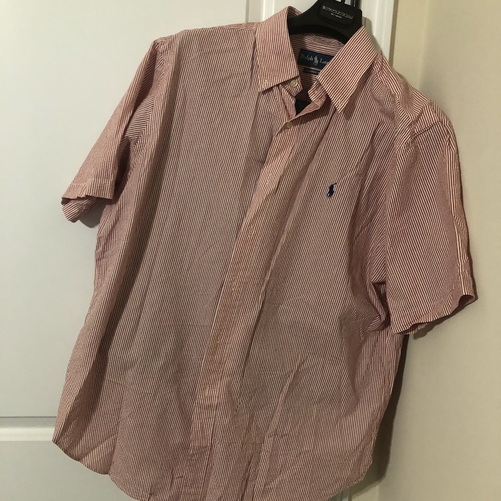 Seersucker red and white Ralph Lauren Polo